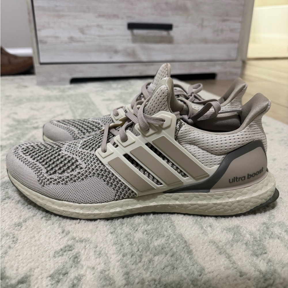 Adidas Ultra Boost in Light Gray and Cream
